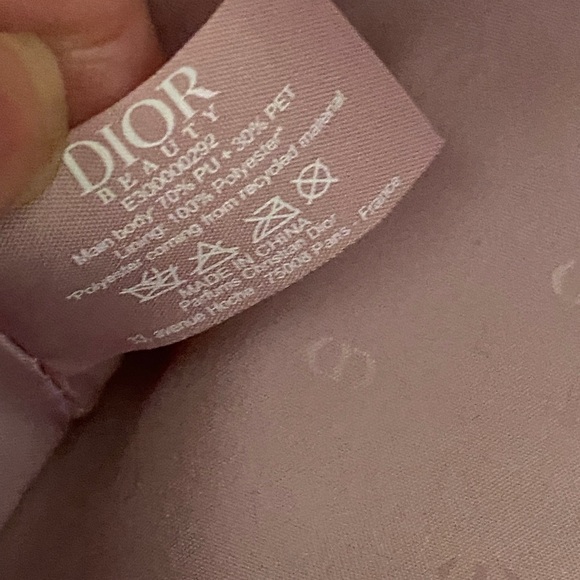 Dior Pink Faux Patent Leather Pouch - Picture 6 of 6